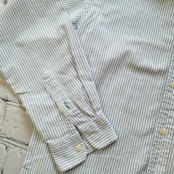 Tommy Hilfiger Striped Button Down Nautical Sz M - Picture 6 of 8